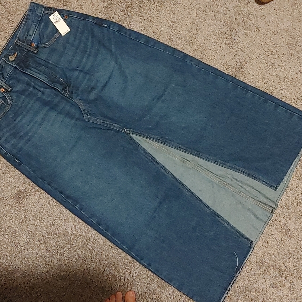 Long Jean Skirt